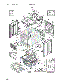 Body parts for Frigidaire Gas Range GCFG3060BDA from AppliancePartsPros.com