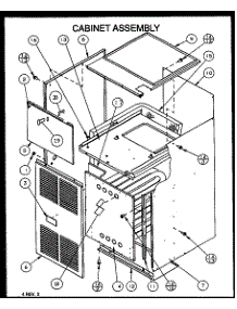 Cabinet Assembly parts for Amana Furnace GCI090D30A/P1155304F from AppliancePartsPros.com