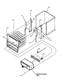 Partition Tube Assembly & Collector Box parts for Amana Furnace GCIB140A50/P1186508F from AppliancePartsPros.com