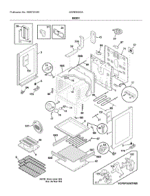 Body parts for Frigidaire Electric Range GCRE302CADA from AppliancePartsPros.com