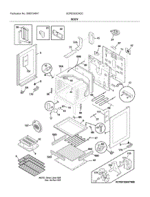 Body parts for Frigidaire Electric Range GCRE302CADC from AppliancePartsPros.com