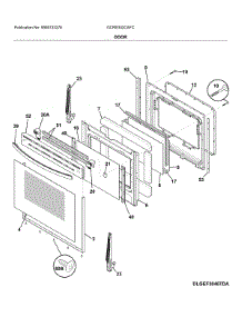Door parts for Frigidaire Electric Range GCRE302CAFC from AppliancePartsPros.com