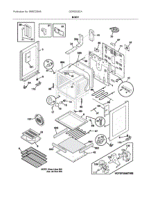 Body parts for Frigidaire Electric Range GCRE302CAFE from AppliancePartsPros.com