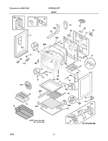 Body parts for Frigidaire Electric Range GCRE302CAFF from AppliancePartsPros.com