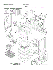 Body parts for Frigidaire Electric Range GCRE302LAFD from AppliancePartsPros.com