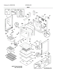 Body parts for Frigidaire Electric Range GCRE302LAFE from AppliancePartsPros.com