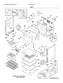 Body parts for Frigidaire Electric Range GCRE3038AFA from AppliancePartsPros.com