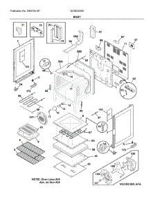 Body parts for Frigidaire Electric Range GCRE3038AFB from AppliancePartsPros.com