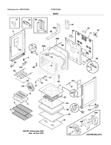 Body parts for Frigidaire Electric Range GCRE3038AFC from AppliancePartsPros.com