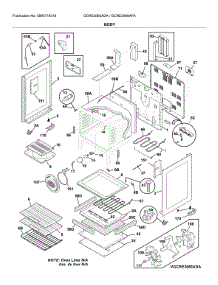 Body parts for Frigidaire Electric Range GCRE3060ADA from AppliancePartsPros.com