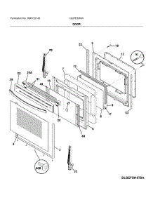 Door parts for Frigidaire Electric Range GCRE3060ADC from AppliancePartsPros.com