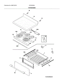 Top / Drawer parts for Frigidaire Electric Range GCRE3060ADD from AppliancePartsPros.com