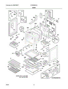 Body parts for Frigidaire Gas Range GCRE3060ADJ from AppliancePartsPros.com