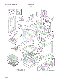Body parts for Frigidaire Gas Range GCRE3060AFK from AppliancePartsPros.com