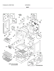Body parts for Frigidaire Electric Range GCRE306CADA from AppliancePartsPros.com