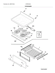 Top / Drawer parts for Frigidaire Electric Range GCRE306CADA from AppliancePartsPros.com