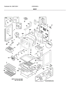 Body parts for Frigidaire Electric Range GCRE306CAFC from AppliancePartsPros.com