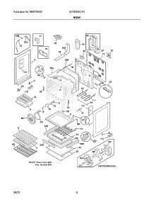 Body parts for Frigidaire Gas Range GCRE306CAFJ from AppliancePartsPros.com
