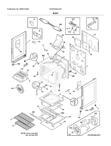 Body parts for Frigidaire Gas Range GCRG302LAFA from AppliancePartsPros.com