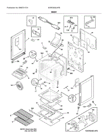 Body parts for Frigidaire Gas Range GCRG302LAFB from AppliancePartsPros.com