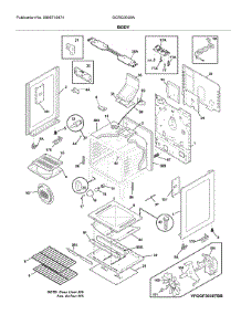 Body parts for Frigidaire Gas Range GCRG3038ADA from AppliancePartsPros.com