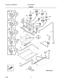 Burner parts for Frigidaire Gas Range GCRG3038AFD from AppliancePartsPros.com