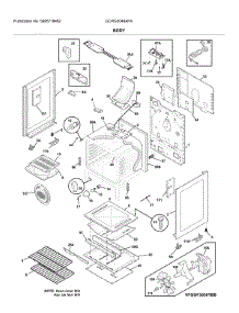 Body parts for Frigidaire Gas Range GCRG3048AFA from AppliancePartsPros.com