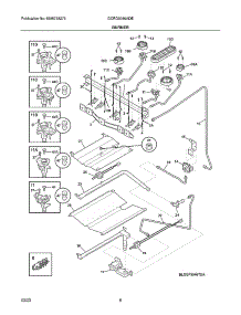 Burner parts for Frigidaire Gas Range GCRG3060ADE from AppliancePartsPros.com
