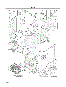 Body parts for Frigidaire Gas Range GCRG3060ADF from AppliancePartsPros.com