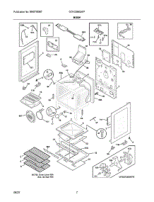 Body parts for Frigidaire Gas Range GCRG3060AFF from AppliancePartsPros.com