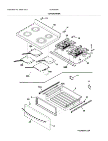 Top / Drawer parts for Frigidaire Electric Range GCRI3058ADC from AppliancePartsPros.com