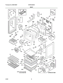 Body parts for Frigidaire Gas Range GCRI3058ADG from AppliancePartsPros.com