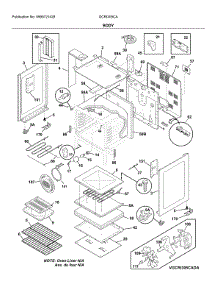 Body parts for Frigidaire Electric Range GCRI305CAFA from AppliancePartsPros.com