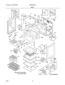 Body parts for Frigidaire Electric Range GCRI305CAFE from AppliancePartsPros.com