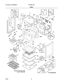 Body parts for Frigidaire Gas Range GCRI305CAFH from AppliancePartsPros.com