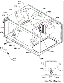 Cavity parts for Amana Microwave GCSAND7DRR-P1186707M from AppliancePartsPros.com