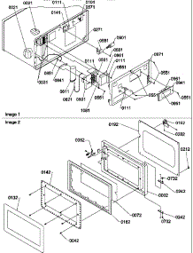 Electrical Components / Door parts for Amana Microwave GCSAND8LW-P1186706M from AppliancePartsPros.com