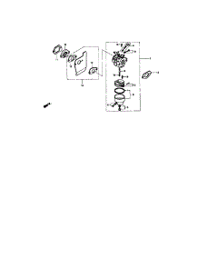 Carburetor parts for Honda Lawn & Garden Engine GCV-160-A from AppliancePartsPros.com