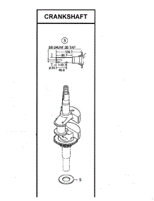 Crankshaft parts for Honda Lawn & Garden Engine GCV160-LA0S3-ED from AppliancePartsPros.com