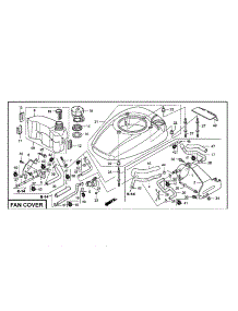 Fan Cover parts for Honda Lawn & Garden Engine GCV160-LA0S3-ED from AppliancePartsPros.com