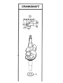 Crankshaft parts for Honda Lawn & Garden Engine GCV160-LAOS3A from AppliancePartsPros.com