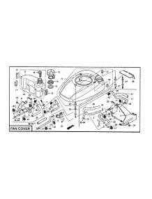 Fan Cover parts for Honda Lawn & Garden Engine GCV160-LAOS3A from AppliancePartsPros.com