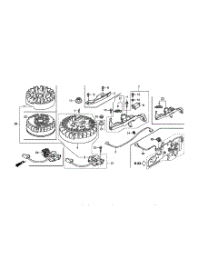 Flywheel parts for Honda Lawn & Garden Engine GCV160-LAOS3B from AppliancePartsPros.com