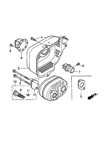 Muffler parts for Honda Lawn & Garden Engine GCV160-LAOS3B from AppliancePartsPros.com