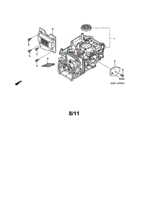Cylinder parts for Honda Lawn & Garden Engine GCV160A-N5AF from AppliancePartsPros.com