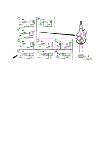 Crankshaft parts for Honda Lawn & Garden Engine GCV160A-N5AF from AppliancePartsPros.com