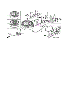 Flywheel parts for Honda Lawn & Garden Engine GCV160A-N5AF from AppliancePartsPros.com