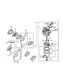 Carburetor parts for Honda Lawn & Garden Engine GCV190-LABHH from AppliancePartsPros.com