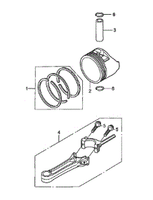Piston / Connecting Rod parts for Honda Lawn & Garden Engine GCV190-LABHH-ED from AppliancePartsPros.com
