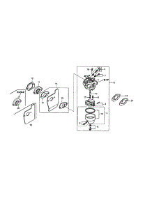 Carburetor parts for Honda Lawn & Garden Engine GCV190-LABHH-ED from AppliancePartsPros.com